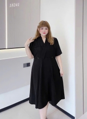 Đầm Vest đi tiệc BIG SIZE QCCC che bụng dáng A sang trọng thanh lịch chất vải đẹp - 18241