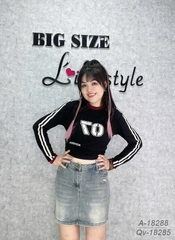 Quần váy Jean BIGSIZE QCCC chất jean co giãn nhiều dáng A lên form đẹp 00378-18285 - Xanh Nhạt