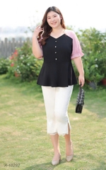 SALE- 18292 A.peplum  00288 tay Hồng