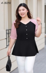 SALE- 18292 A.peplum  00288 tay Hồng