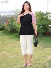 SALE- 18292 A.peplum  00288 tay Hồng