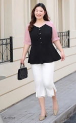 SALE- 18292 A.peplum  00288 tay Hồng