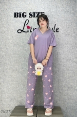 S-0020--18313 SD. 00388 Cổ Nơ #6608 tim- TÍM