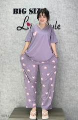 S-0020--18313 SD. 00388 Cổ Nơ #6608 tim- TÍM