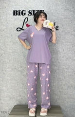 S-0020--18313 SD. 00388 Cổ Nơ #6608 tim- TÍM