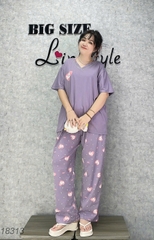 S-0020--18313 SD. 00388 Cổ Nơ #6608 tim- TÍM