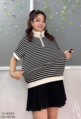 S-0020--18369 A.Polo sọc- 00288 - ĐEN