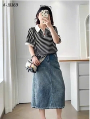 S-0020--18369 A.Polo sọc- 00288 - ĐEN