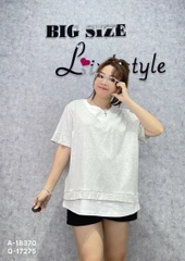 SALE- Áo thun BIGSIZE QCCC chất thun đẹp co giãn tốt -18370 - XÁM