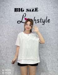 SALE- Áo thun BIGSIZE QCCC chất thun đẹp co giãn tốt -18370 - XÁM