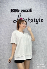 SALE- Áo thun BIGSIZE QCCC chất thun đẹp co giãn tốt -18370 - XÁM