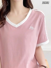 Áo thun BIGSIZE Quảng Châu cổ tim - 18381