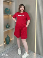 Bộ đùi màu trơn BIGSIZE QCCC chữ SUR- 18382