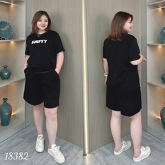 Bộ đùi màu trơn BIGSIZE QCCC chữ SUR- 18382
