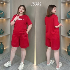 Bộ đùi màu trơn BIGSIZE QCCC chữ SUR- 18382