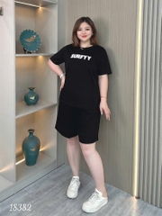 Bộ đùi màu trơn BIGSIZE QCCC chữ SUR- 18382