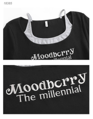 Áo thun BIGSIZE QCCC cổ yếm chất đẹp co giãn nhiều tôn sáng eo thon - 18385 - Đen