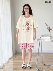 Bộ đùi BIGSIZE QCCC chất cotton, co giãn mịn đẹp SS.DAI 110kg 00378- 3 Cho- 18403- HỒNG