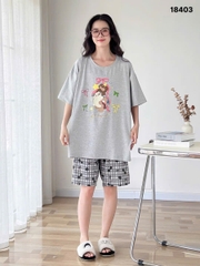 Bộ đùi BIGSIZE QCCC chất cotton, co giãn mịn đẹp SS.DAI 110kg 00378- 3 Cho- 18403- XÁM