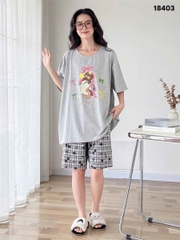 Bộ đùi BIGSIZE QCCC chất cotton, co giãn mịn đẹp SS.DAI 110kg 00378- 3 Cho- 18403- XÁM