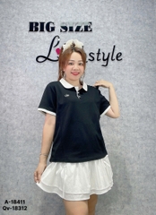 Áo thun polo BIGSIZE QCCC  00288 lo go ALO - 18411