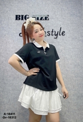Áo thun polo BIGSIZE QCCC  00288 lo go ALO - 18411