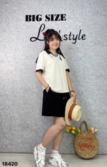 NEW.10- 18420 - Ss. Polo cổ V 00496