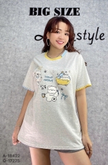 Áo thun BIGSIZE Quảng Châu 00288 cổ tròn 3 Meo-Tam - 18422