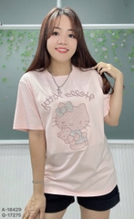 Áo thun BIGSIZE Quảng Châu 00270 cổ tròn Kitty - 18429