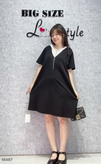 S-0020-18487--Đầm Nón Ren 00400- ĐEN