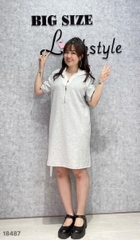 S-0020-18487--Đầm Nón Ren 00400- XÁM