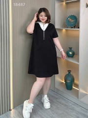 S-0020-18487--Đầm Nón Ren 00400- ĐEN