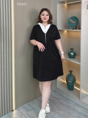 S-0020-18487--Đầm Nón Ren 00400- ĐEN