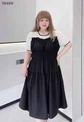 S-0020- 18489- Đầm vai Ren nhúng 00400