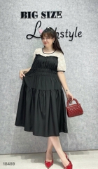 S-0020- 18489- Đầm vai Ren nhúng 00400