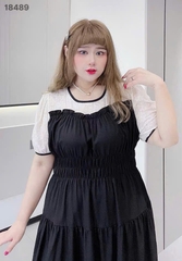 S-0020- 18489- Đầm vai Ren nhúng 00400