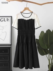 S-0020- 18489- Đầm vai Ren nhúng 00400