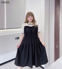 S-0020- 18489- Đầm vai Ren nhúng 00400