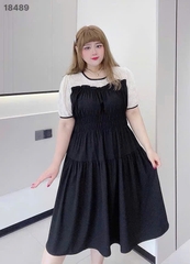 S-0020- 18489- Đầm vai Ren nhúng 00400