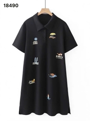 S-0020-18490--Đầm Polo logo 00368