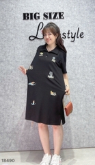 S-0020-18490--Đầm Polo logo 00368