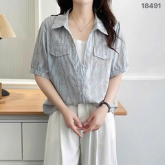 S-0020--18491 Somi cổ V 00280- XANH