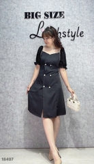 18497 S-0020- Đầm CJ 6 nút 00360