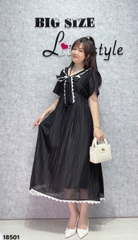 S-0020- 18501--Đầm cổ Nơ- 00464 D.ĐẠI