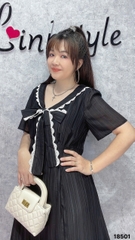 S-0020- 18501--Đầm cổ Nơ- 00464 D.ĐẠI