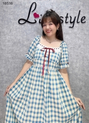 S-0020--18516- Đầm CR xanh- 00584