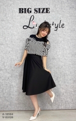 Váy công sở BIG SIZE dáng dài D1065- 2 Túi - 03126