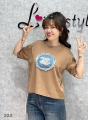 Áo Crop C.nel lửng BIGSIZE QCCC chất đẹp - 323