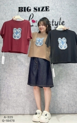 Áo Crop Tho- lửng BIGSIZE QCCC chất đẹp - 325