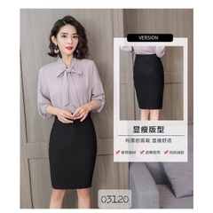 03120 Váy 00180 ôm 2 túi trước - 701-2